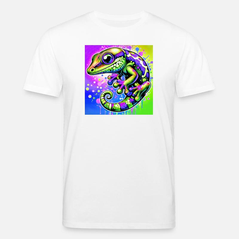 Gecko - T-shirt bio CREATOR Stanley/Stella Unisexe - blanc