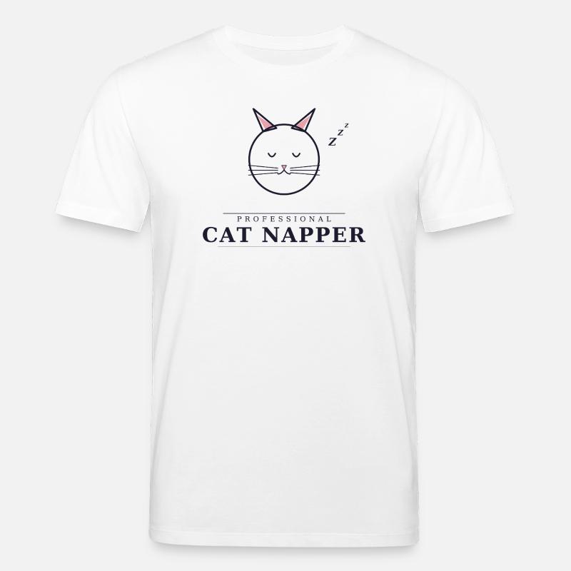 professional cat napper - Stanley/Stella Unisex Bio-T-Shirt CREATOR  - Weiß