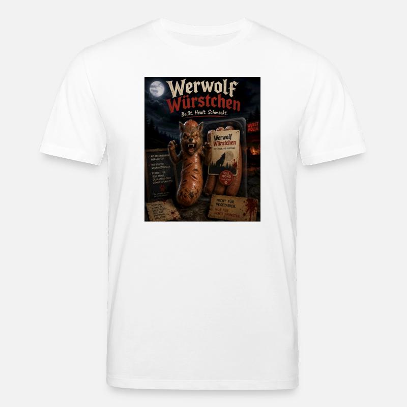 Werwolf Würstchen  - Stanley/Stella Unisex Bio-T-Shirt CREATOR  - Weiß