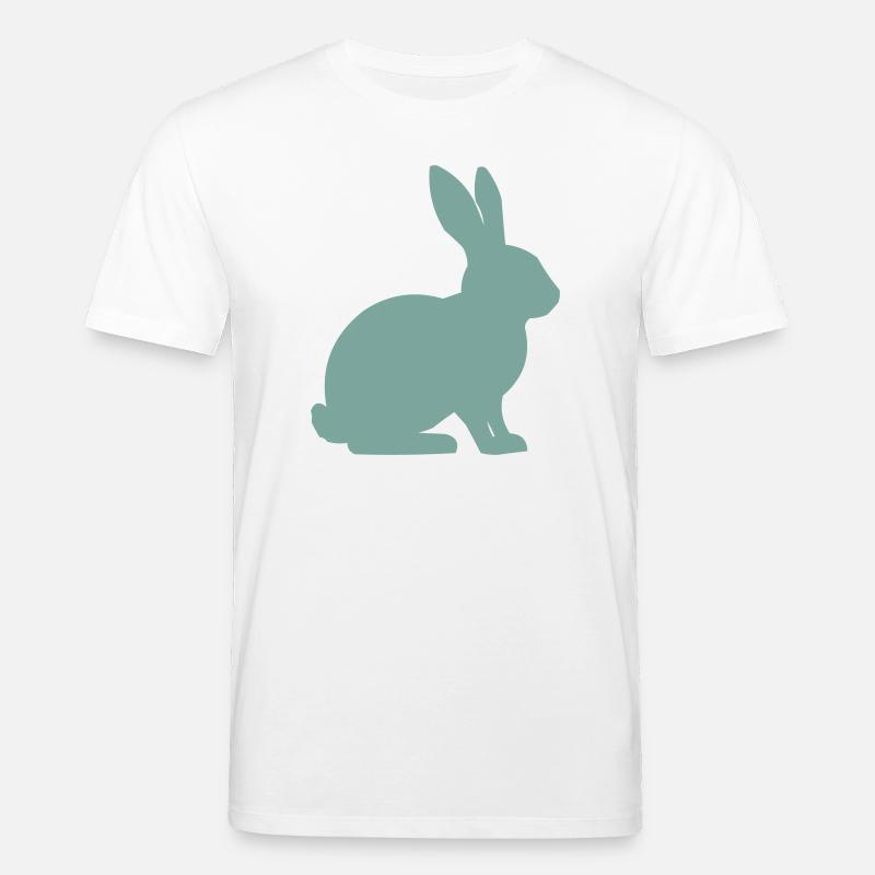Silhouette de lapin - T-shirt bio CREATOR Stanley/Stella Unisexe - blanc