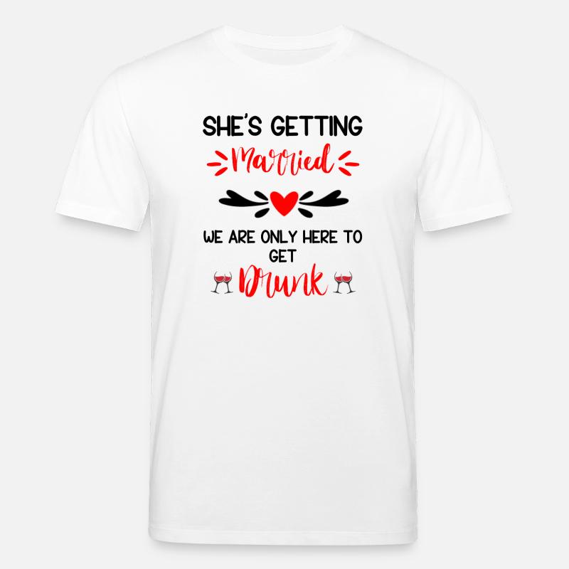 She's Getting Married Squad - Stanley/Stella CREATOR Unisex Organic T-Shirt - white