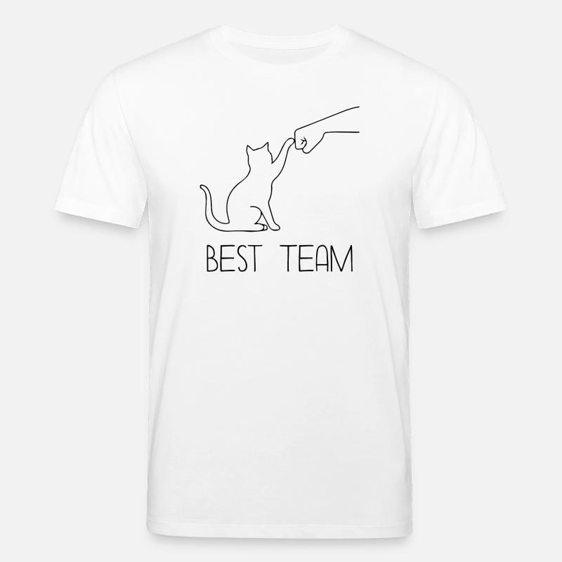 Katze Team Faust - Stanley/Stella Unisex Bio-T-Shirt CREATOR  - Weiß