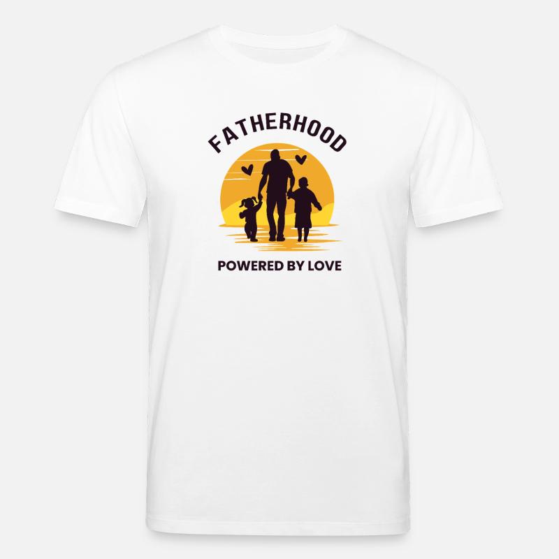 Vaterschaft angetrieben von Liebe - Stanley/Stella Unisex Bio-T-Shirt CREATOR  - Weiß