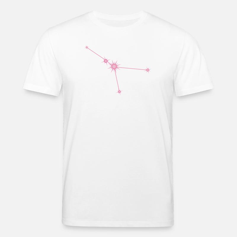 Krebsstern Sternbild Sternzeichen Pastellrosa - Stanley/Stella Unisex Bio-T-Shirt CREATOR - Weiß