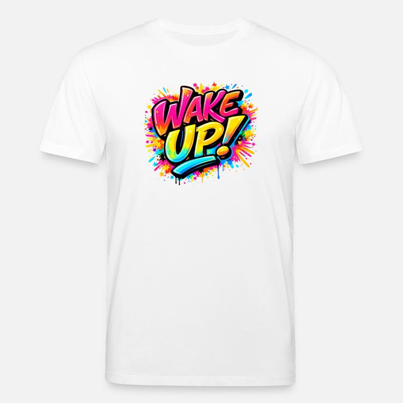Wake_Up - Stanley/Stella Unisex Bio-T-Shirt CREATOR - Weiß