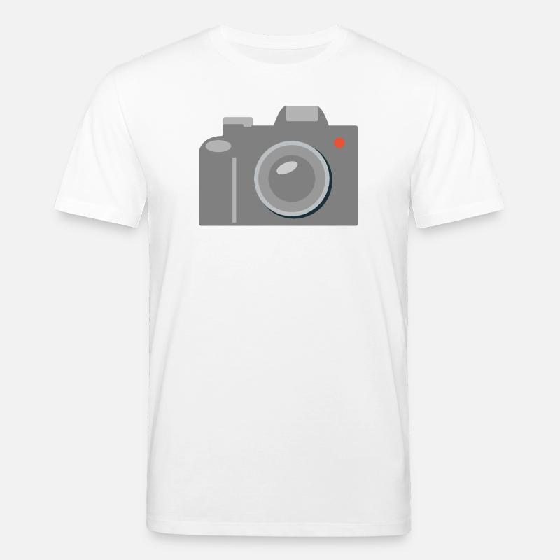 Icône de caméra Gris graphique - T-shirt bio CREATOR Stanley/Stella Unisexe - blanc