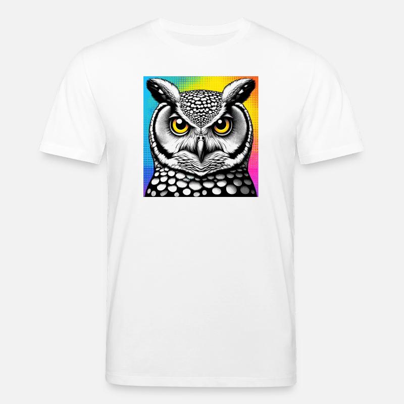 Eule - Stanley/Stella Unisex Bio-T-Shirt CREATOR - Weiß