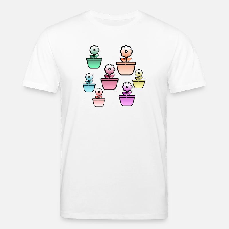 Fleur - T-shirt bio CREATOR Stanley/Stella Unisexe - blanc