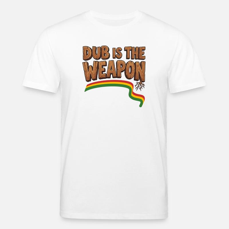 Dub Reggae Weapon - T-shirt bio CREATOR Stanley/Stella Unisexe - blanc