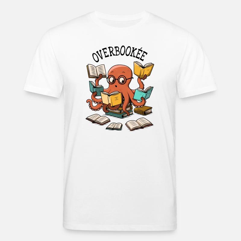 overbooked - Stanley/Stella CREATOR Unisex Organic T-Shirt - white