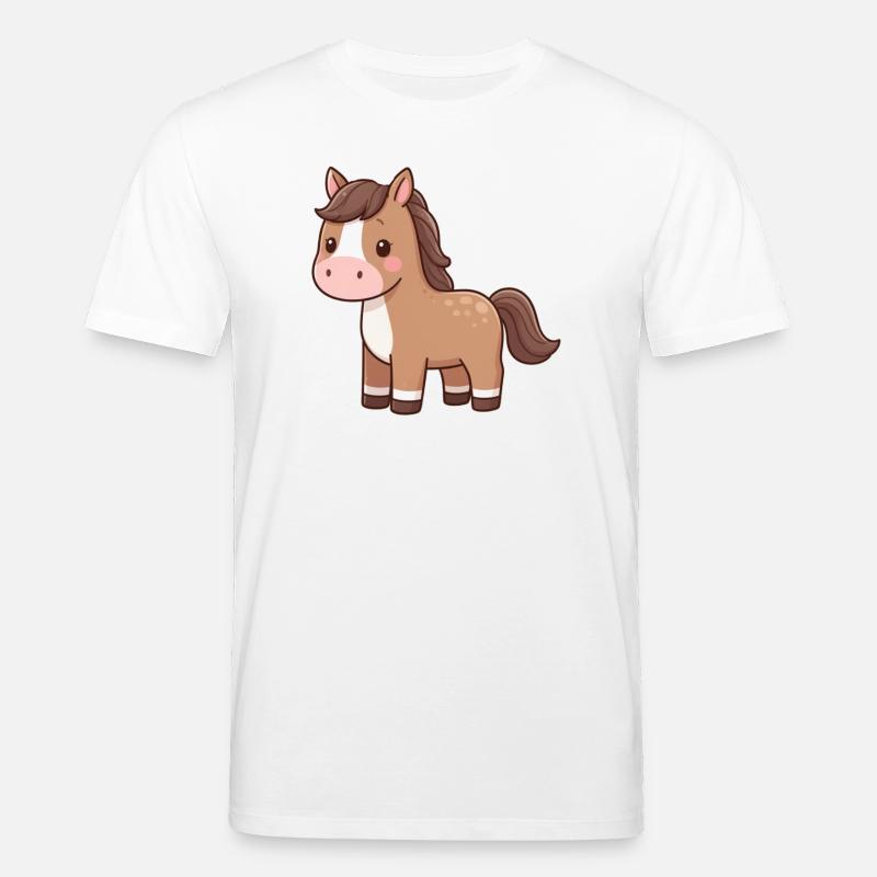 Niedliches Pferd Pferdchen Geschenk Reiter - Stanley/Stella Unisex Bio-T-Shirt CREATOR  - Weiß