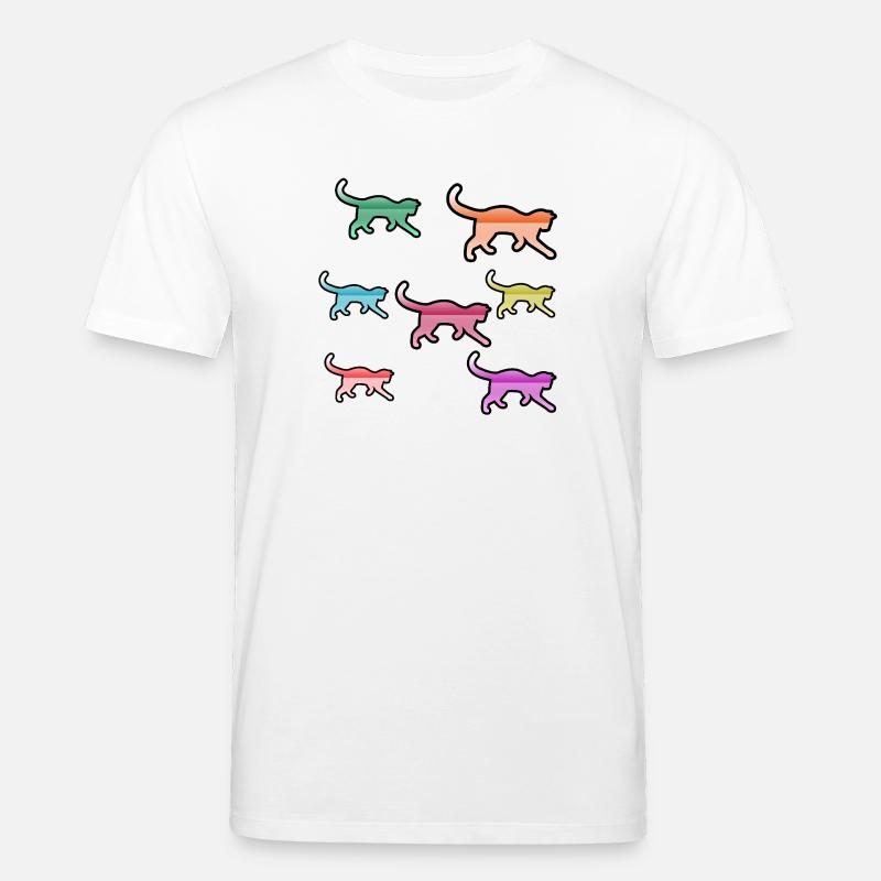félin - T-shirt bio CREATOR Stanley/Stella Unisexe - blanc
