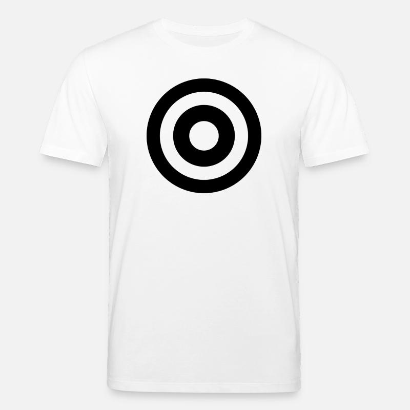 Black Target - Stanley/Stella CREATOR Unisex Organic T-Shirt - white