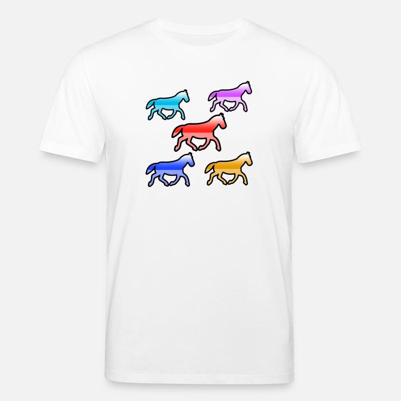 Chevaux - T-shirt bio CREATOR Stanley/Stella Unisexe - blanc