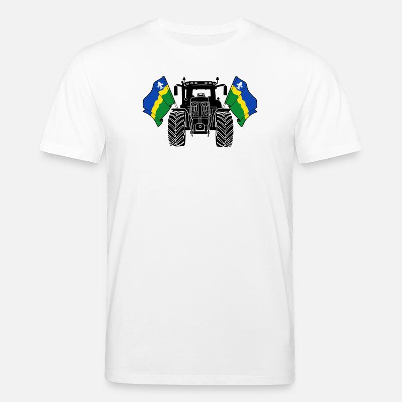 Flevoland_Tractor_Pride - Stanley/Stella Unisex Bio-T-Shirt CREATOR  - Weiß
