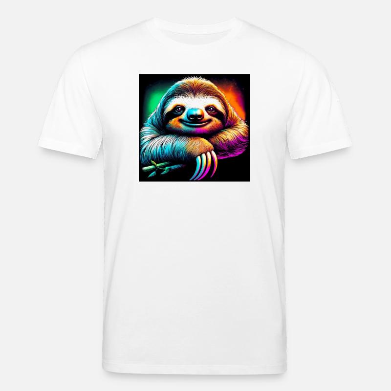 Faultier - Stanley/Stella Unisex Bio-T-Shirt CREATOR  - Weiß