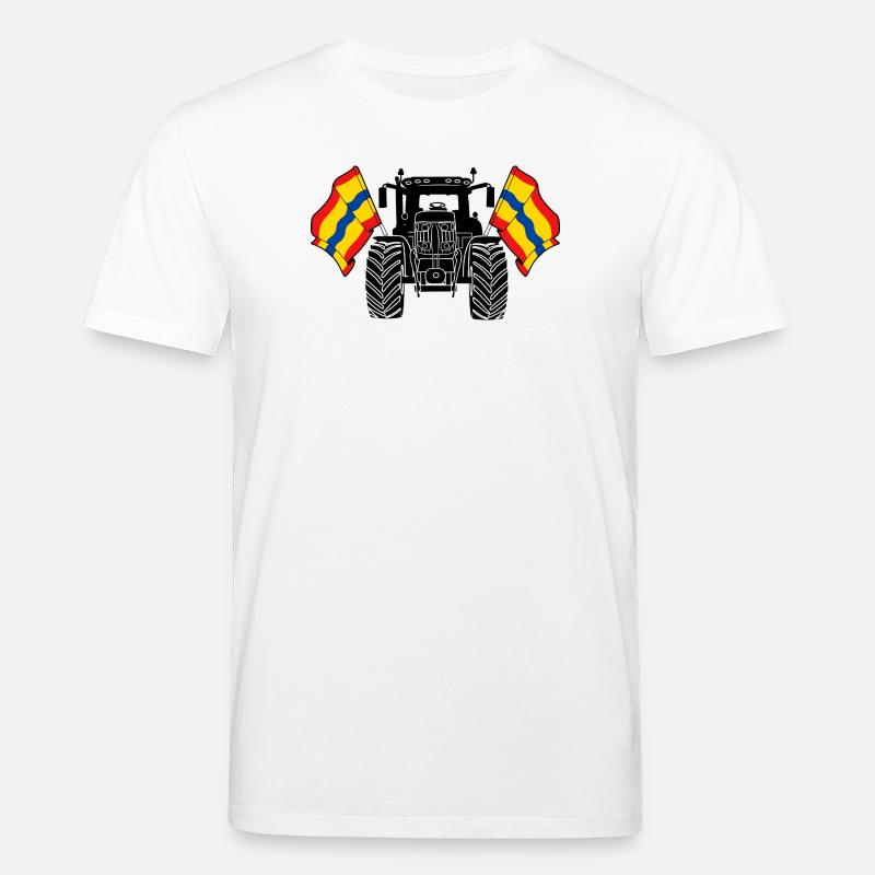 Overijssel_Tractor_Pride - Stanley/Stella CREATOR Unisex Organic T-Shirt - white