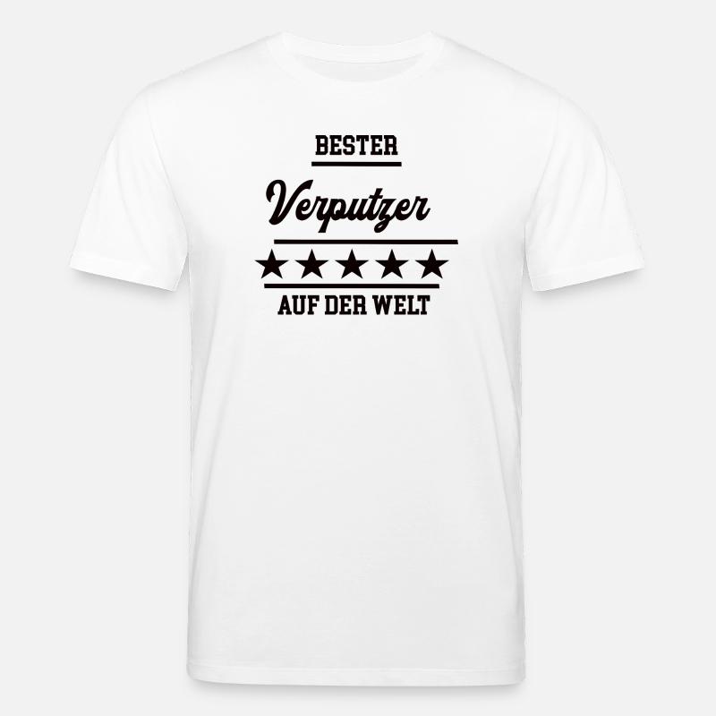 Verputzer Bester Handwerker Verputzerei - Stanley/Stella Unisex Bio-T-Shirt CREATOR  - Weiß