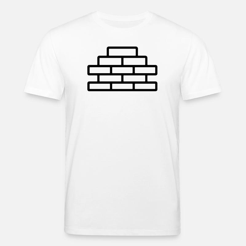 brique - T-shirt bio CREATOR Stanley/Stella Unisexe - blanc