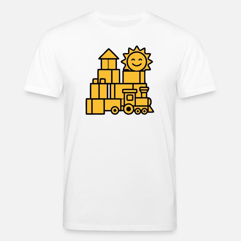 Bauklötze Eisenbahn Spielzeug - Stanley/Stella Unisex Bio-T-Shirt CREATOR  - Weiß