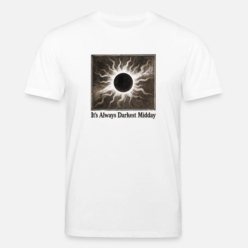 Darkest Noon | Solar eclipse - Stanley/Stella CREATOR Unisex Organic T-Shirt - white