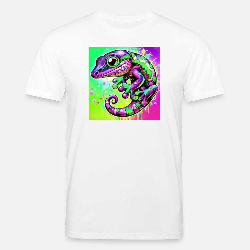 Gecko - T-shirt bio CREATOR Stanley/Stella Unisexe - blanc