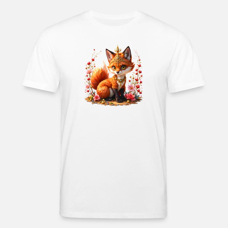 Bijoux floraux Fox - T-shirt bio CREATOR Stanley/Stella Unisexe - blanc