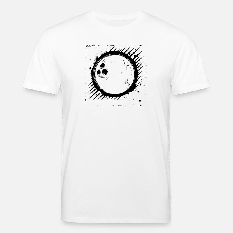 Bowlingkugel Grafik - Stanley/Stella Unisex Bio-T-Shirt CREATOR  - Weiß