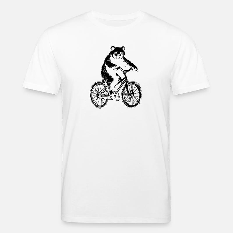 Fahrrad Bär - Stanley/Stella Unisex Bio-T-Shirt CREATOR  - Weiß