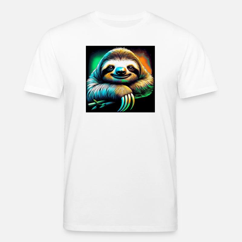 Faultier - Stanley/Stella Unisex Bio-T-Shirt CREATOR  - Weiß