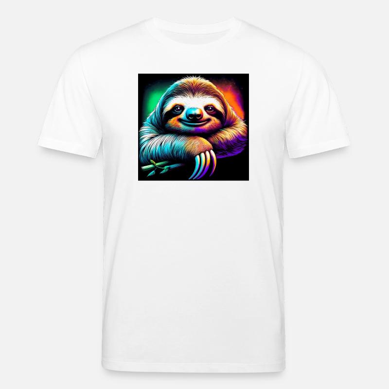 sloth - Stanley/Stella CREATOR Unisex Organic T-Shirt - white