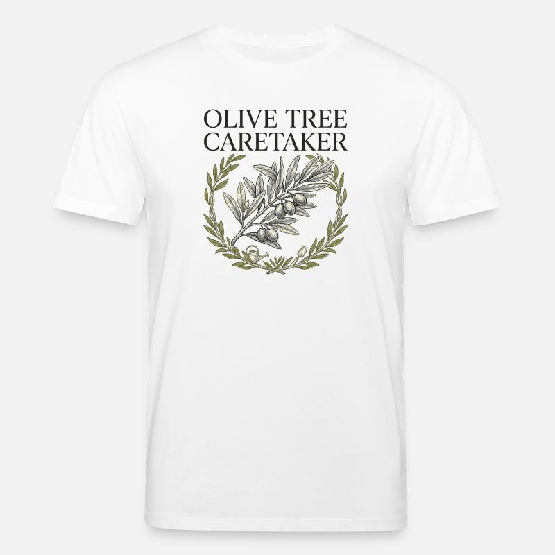 Olive Tree Caretaker - Stanley/Stella CREATOR Unisex Organic T-Shirt - white