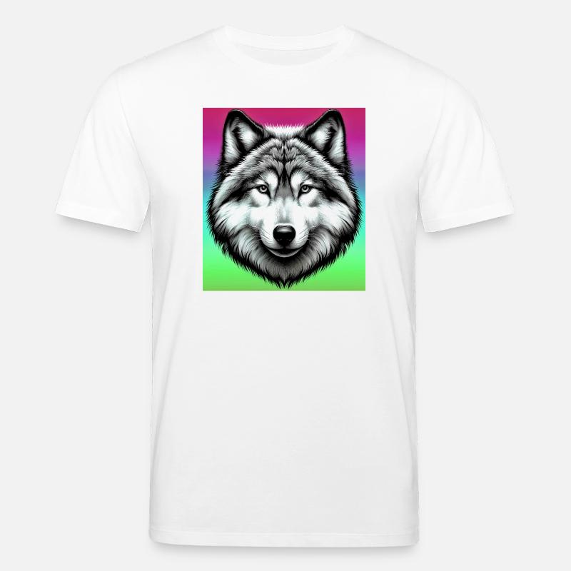 Loup - T-shirt bio CREATOR Stanley/Stella Unisexe - blanc