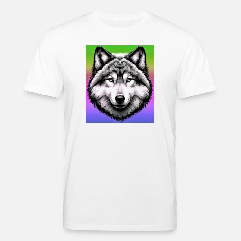 Loup - T-shirt bio CREATOR Stanley/Stella Unisexe - blanc
