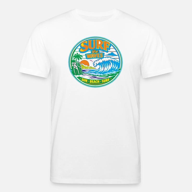 Soleil-Plage-Surf - T-shirt bio CREATOR Stanley/Stella Unisexe - blanc