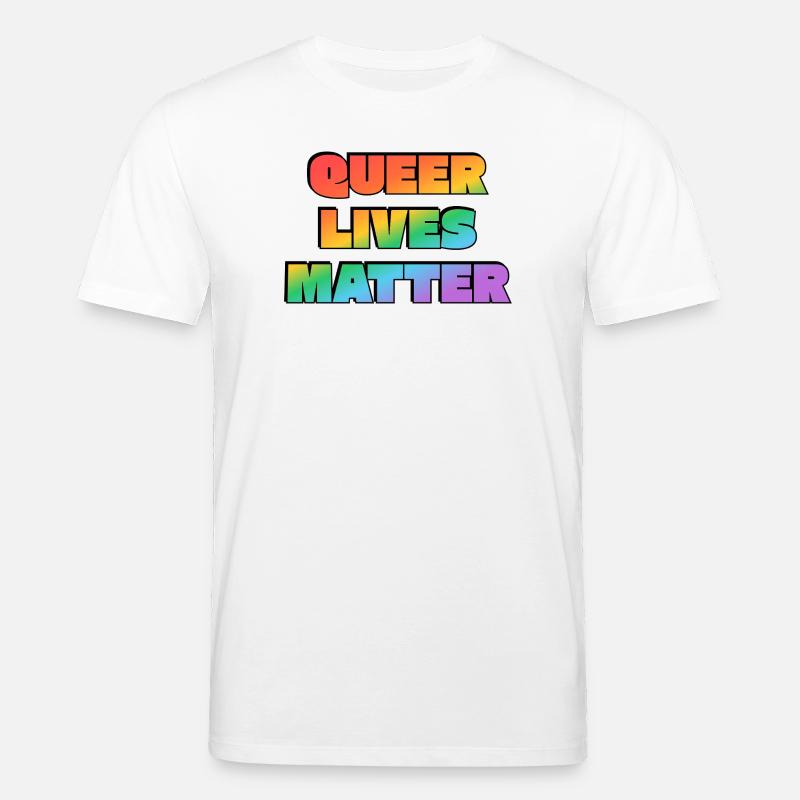 Queer Lives Matter Regenbogen - Stanley/Stella Unisex Bio-T-Shirt CREATOR - Weiß