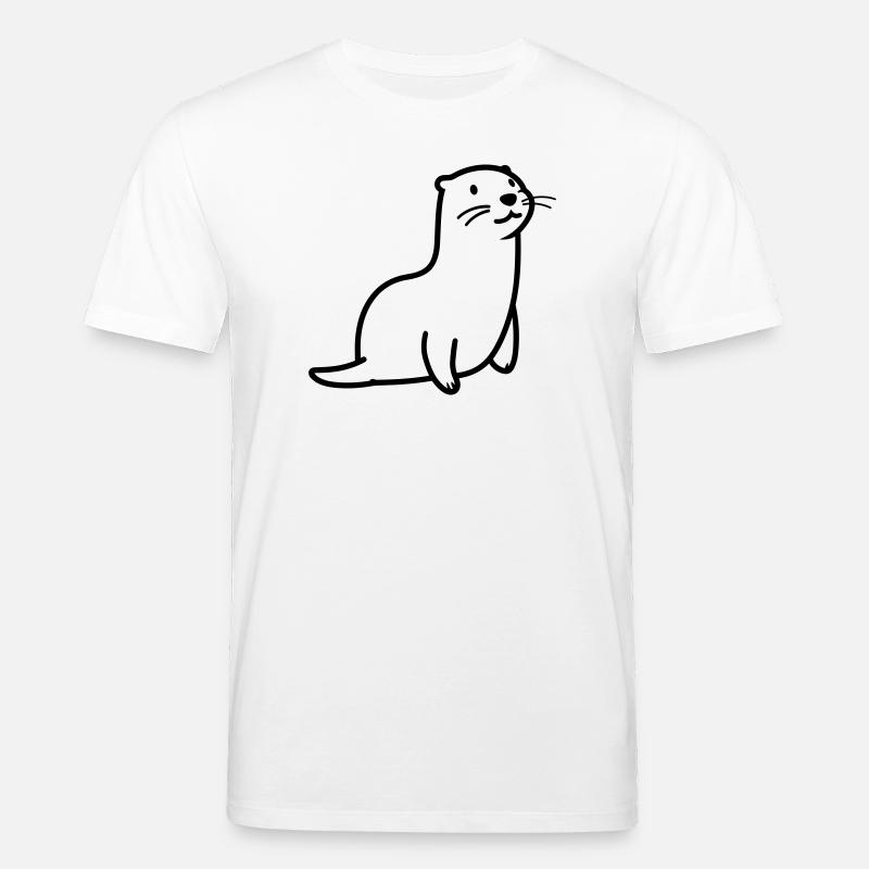 otter - Stanley/Stella CREATOR Unisex Organic T-Shirt - white