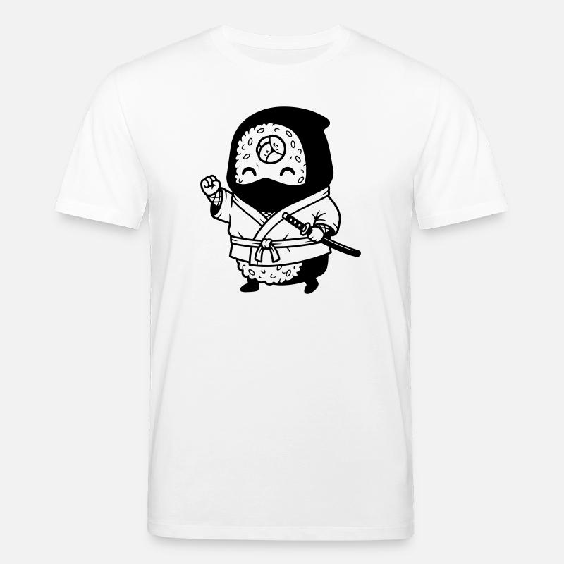 Sushi Samurai Kawaii - Stanley/Stella CREATOR Unisex Organic T-Shirt - white