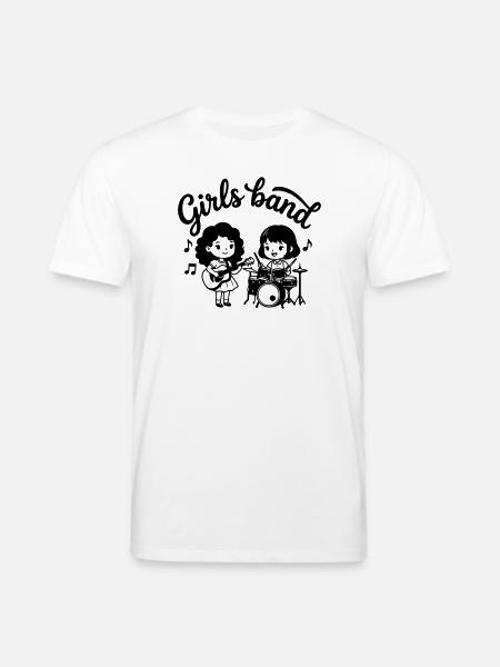 girls band - Stanley/Stella CREATOR Unisex Organic T-Shirt - white