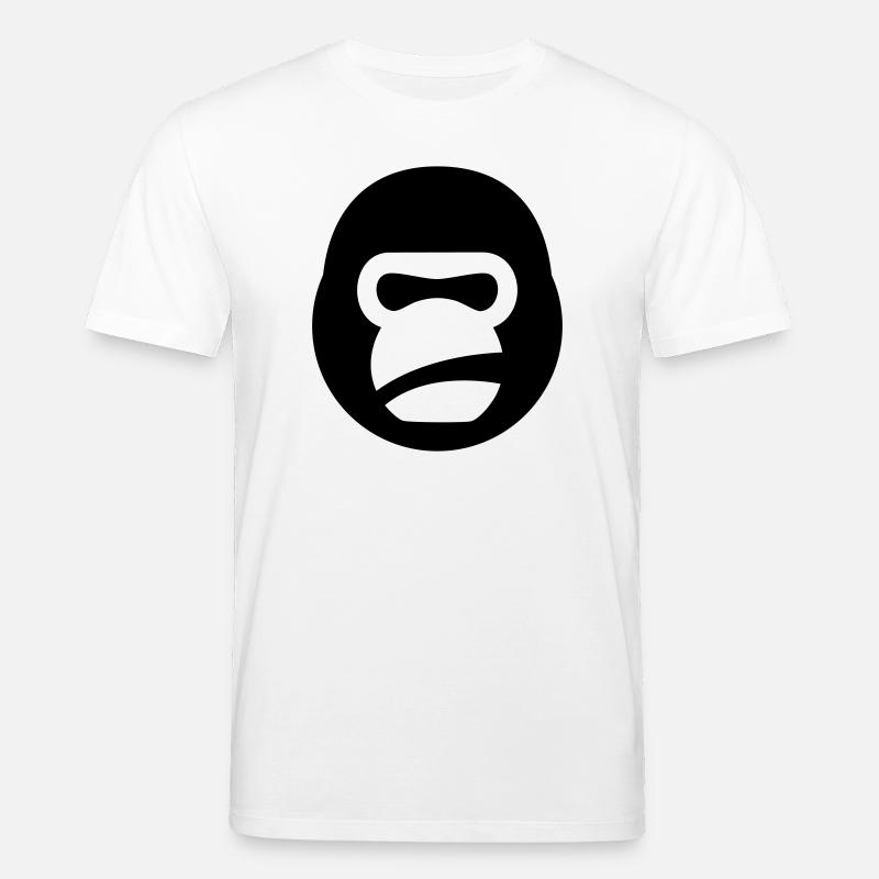 Gorilla Kettlebell – Gym Beast Logo - Stanley/Stella Unisex Bio-T-Shirt CREATOR  - Weiß