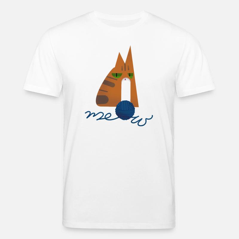 Kätzchen (rot) - Stanley/Stella Unisex Bio-T-Shirt CREATOR - Weiß