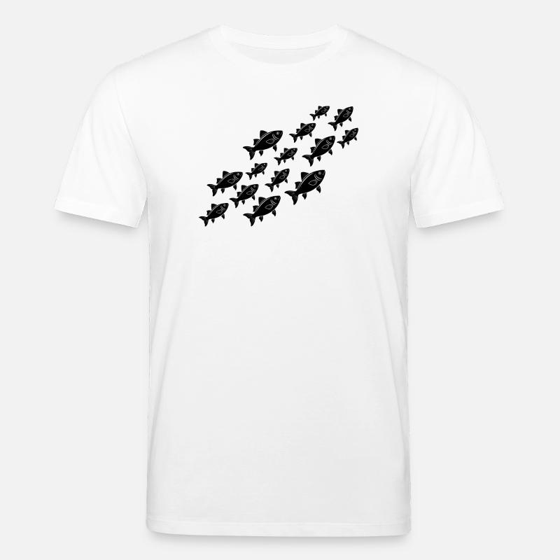 Groupes Nage des poissons - T-shirt bio CREATOR Stanley/Stella Unisexe - blanc