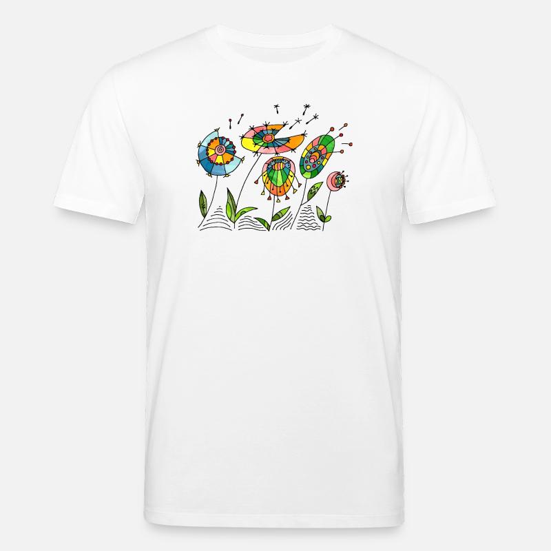 Fleur - T-shirt bio CREATOR Stanley/Stella Unisexe - blanc