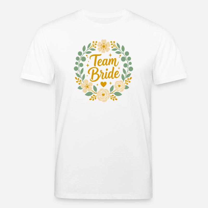 Team-Braut Blumen-Boho-Hochzeit - Stanley/Stella Unisex Bio-T-Shirt CREATOR - Weiß