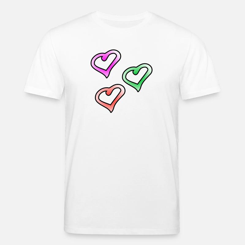 Cœur - T-shirt bio CREATOR Stanley/Stella Unisexe - blanc