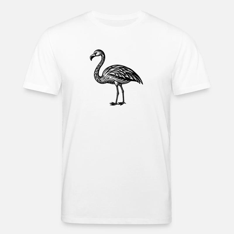 Flamingo - Stanley/Stella Unisex Bio-T-Shirt CREATOR  - Weiß