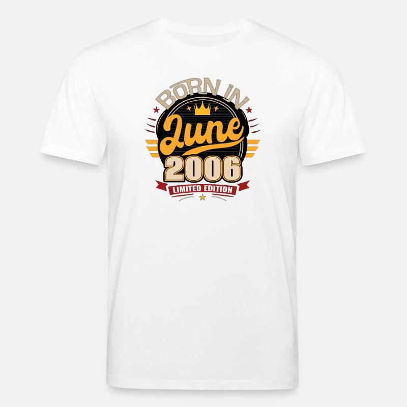 Geboren im Juni 2006 - Stanley/Stella Unisex Bio-T-Shirt CREATOR  - Weiß