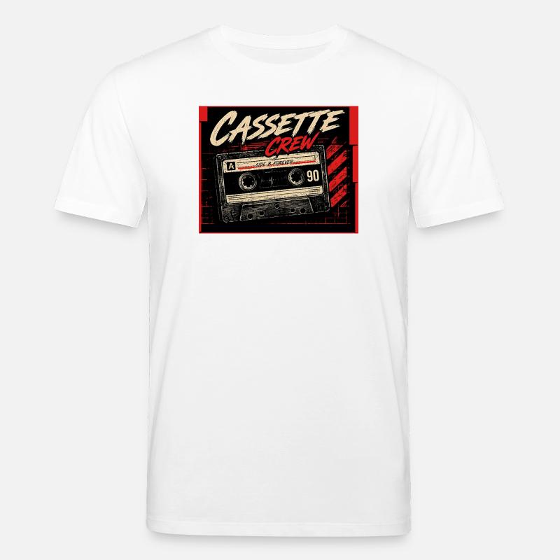 Cassette_Crew_ _Side_B_Vorever - Stanley/Stella CREATOR Unisex Organic T-Shirt - white