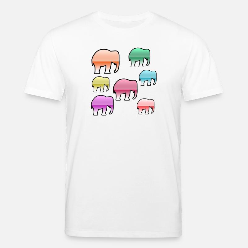 Elefanten - Stanley/Stella Unisex Bio-T-Shirt CREATOR - Weiß