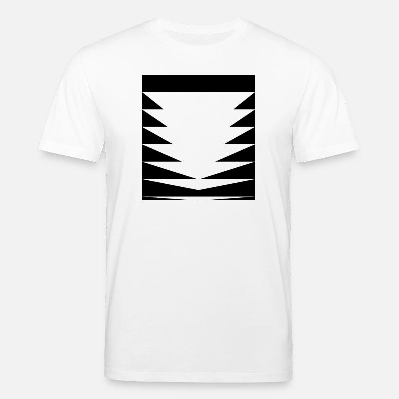 Dreiecks-Musterdesign - Stanley/Stella Unisex Bio-T-Shirt CREATOR - Weiß